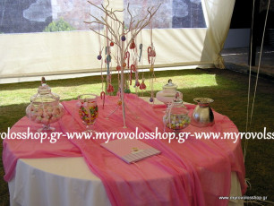 τραπέζι βιβλίου ευχών με κεράσματα και γλυκά – candy bar, οργάνωση και διακόσμηση βάπτισης μυροβολος, ΚΤΗΜΑ ΒΑΡΥΜΠΟΜΠΗ CLUB