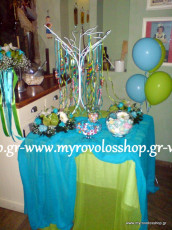 τραπέζι βιβλίου ευχών με κεράσματα και γλυκά – candy bar, οργάνωση και διακόσμηση βάπτισης μυροβολος, ΜΕΖΕΔΟΠΩΛΕΙΟ ΚΑΝΤΑΡΙ ΠΕΤΡΟΥΠΟΛΗ