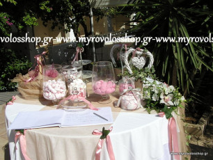 τραπέζι βιβλίου ευχών με κεράσματα και γλυκά – candy bar, οργάνωση και διακόσμηση βάπτισης μυροβολος, HOTEL ΔΑΝΑΗ ΑΙΓΙΝΑ