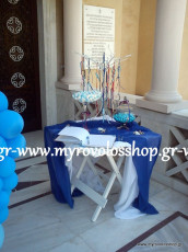 τραπέζι βιβλίου ευχών με κεράσματα και γλυκά – candy bar, οργάνωση και διακόσμηση βάπτισης μυροβολος, αγία αικατερίνη ίλιον