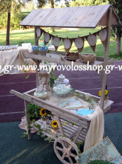 Τραπέζι Βιβλίου Ευχών με Κεράσματα και Γλυκά - Candy Bar, μαζί με την παρουσίαση των μπομπονιέρων, οργάνωση και διακόσμηση βάπτισης ΜΥΡΟΒΟΛΟΣ στην Αγία Αικατερίνη στο Ίδρυμα Μητέρα