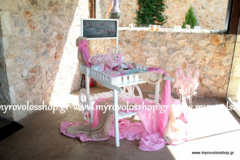 Τραπέζι Βιβλίου Ευχών με Κεράσματα και Γλυκά - Candy Bar, οργάνωση και διακόσμηση βάπτισης ΜΥΡΟΒΟΛΟΣ, δεξίωση στο Βαρυμπόμπη Club