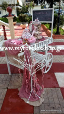 καρο με μαυροπίνακα  για Βιβλίο Ευχών με Κεράσματα και Γλυκά - Candy Bar, οργάνωση και διακόσμηση βάπτισης ΜΥΡΟΒΟΛΟΣ