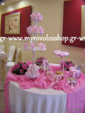Τραπέζι Βιβλίου Ευχών με Κεράσματα και Γλυκά - Candy Bar, οργάνωση και διακόσμηση βάπτισης ΜΥΡΟΒΟΛΟΣ, ΣΑΛΑ ΠΑΡΑΔΕΙΣΟΣ ΑΝΘΟΥΠΟΛΗ