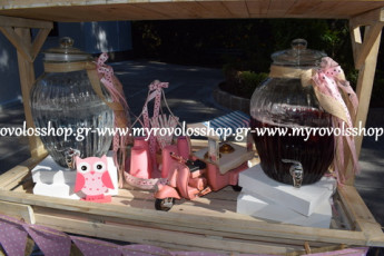 Candy Bar and Lemonade Bar, Τραπέζι Βιβλίου Ευχών, Παρουσίαση Μπομπονιέρων Βάπτισης, κεράσματα και γλυκά βάπτισης, Οργάνωση από το κατάστημά μας ΜΥΡΟΒΟΛΟΣ, ιερός ναός Αγίας Φιλοθέης στην Φιλοθέη