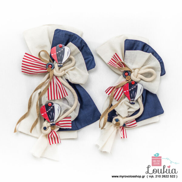 Μπράνς Βάπτισης  θέμα Hot air balloon BRA-11