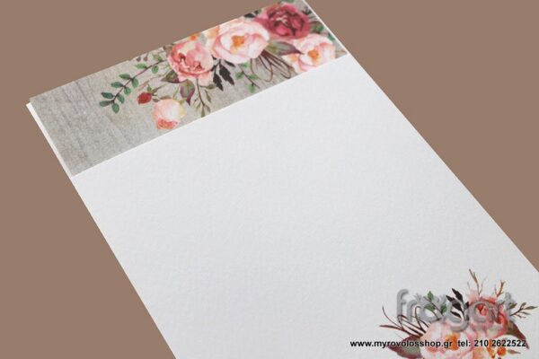 Προσκλητήριο Γάμου Wood Rose W233