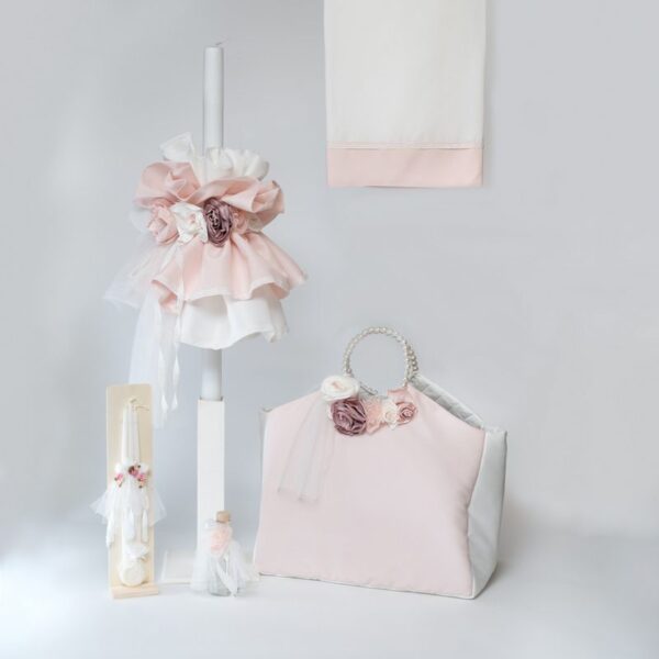 Set Βάπτισης Κοριτσιού Elegance Rose SET-KE413
