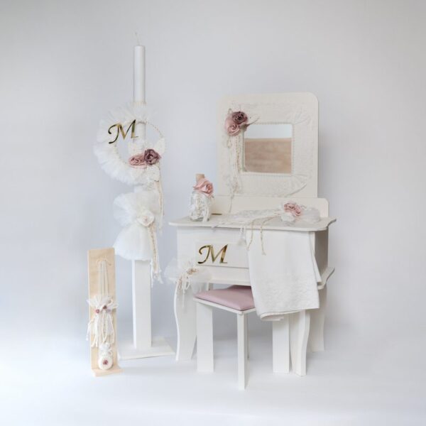 Set Βάπτισης Κοριτσιού Little  Boudoir SET-KE403