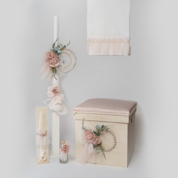 Set Βάπτισης Κοριτσιού Rose Box SET-KE410