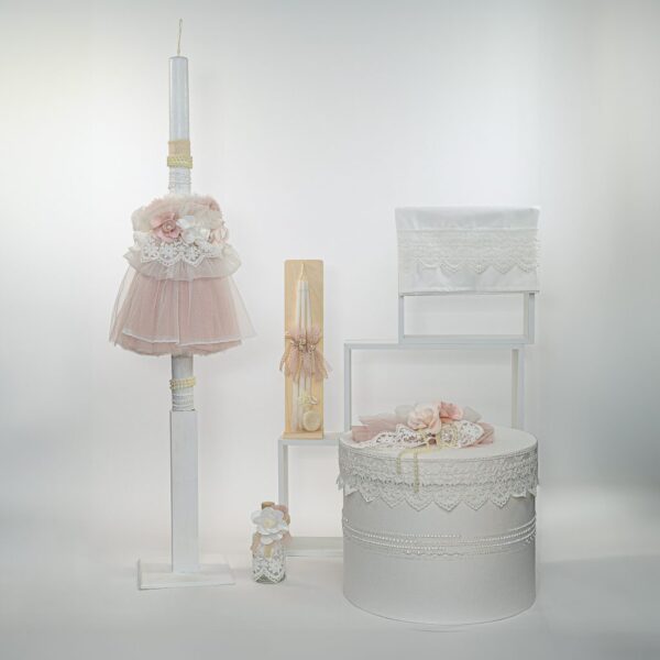 Set Βάπτισης Κοριτσιού θέμα floral SET-KE47317